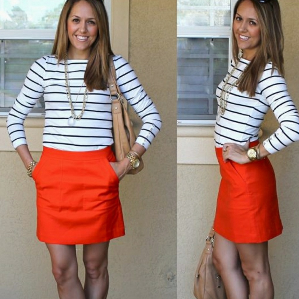 Old Navy mini Tangerine skirt Sz 20 NWT